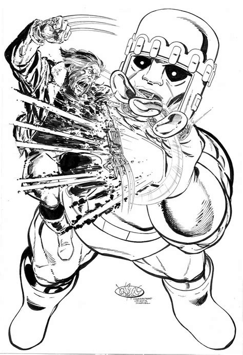 Wolverine vs Sentinel by John Byrne | Wolverine art, Comic artist ...