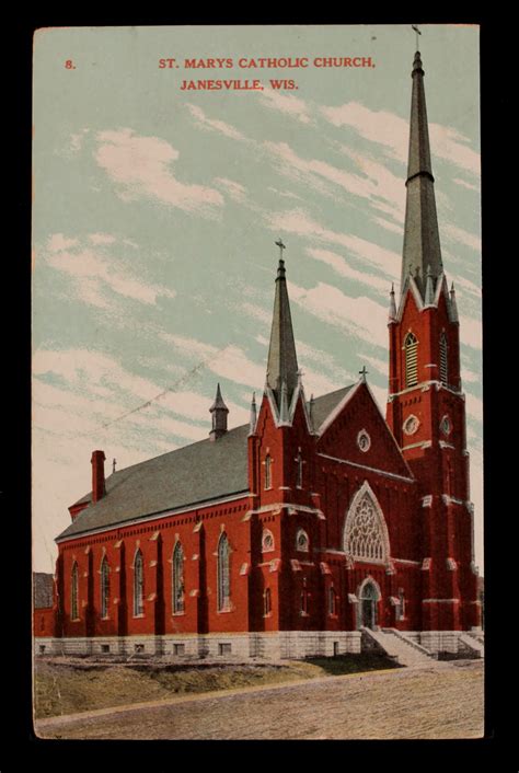 Janesville - St. Marys (Catholic) - Carte postale ancienne et vue d ...