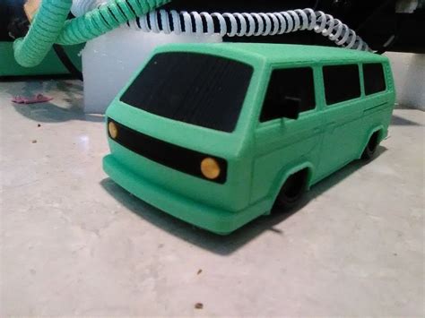 3D print VW T3 BUS (slammed, stanced wheels) • made with anycubic mega zero 2・Cults