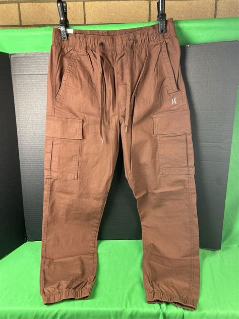 Hurley Men's Cargo Jogger Pant Size M Hickory Brown | eBay