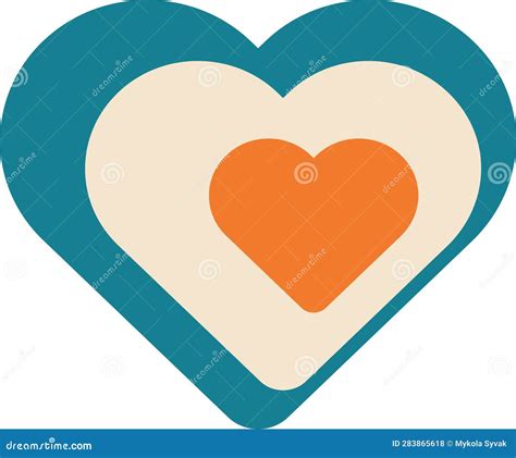 Hearts Inside Heart stock vector. Illustration of holiday - 283865618