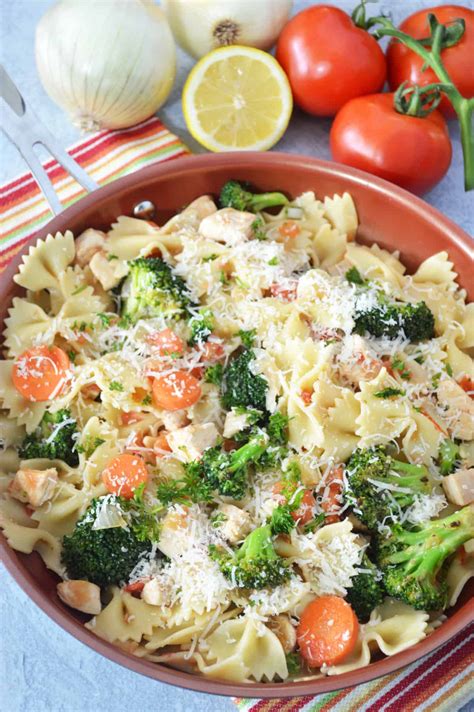 Lemon Chicken & Veggie Pasta | Healthy Family Project