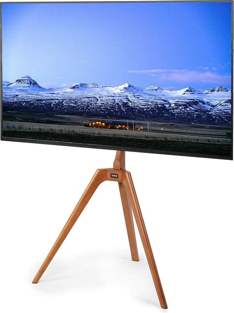 Amazon.com: VIVO Wooden Easel TV Floor Stand, 45 to 65 inch LED LCD ...
