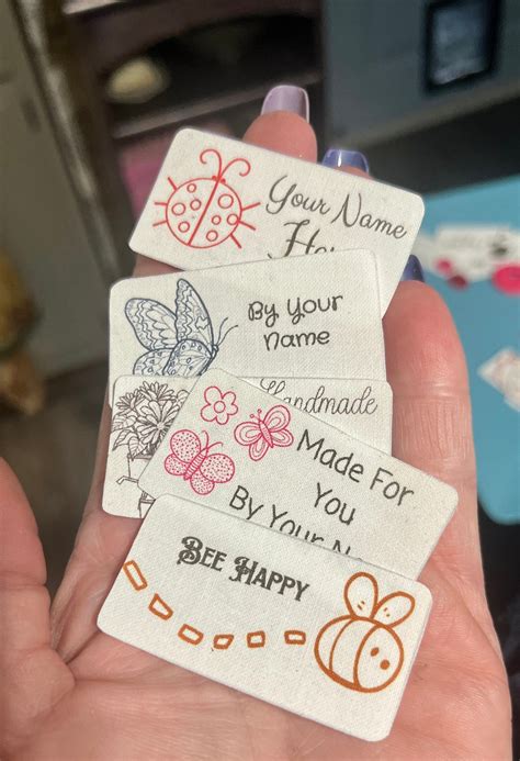Custom Iron-On Name Labels: 100% Cotton, 30x Personalized Fabric Tags ...