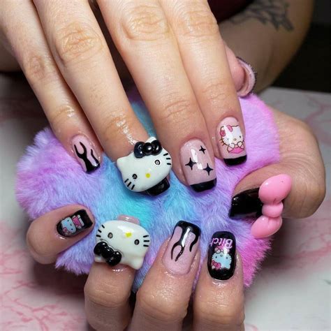 Cute Nail Art Hello Kitty