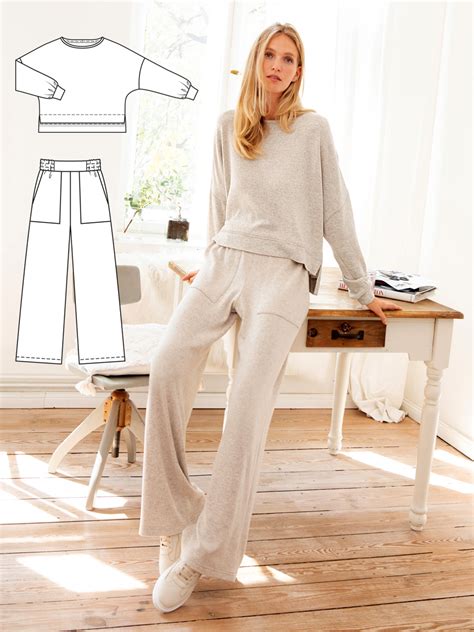 Крок за кроком: як пошити зручний костюм з трикотажу | Burdastyle