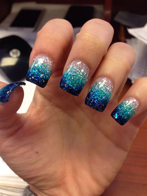 Glitter Design Gel Nails at Glenda Collins blog