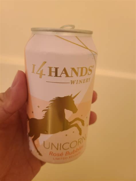 Drinking Unicorn from 14 Hands Winery. This is a mix of their Rose and ...