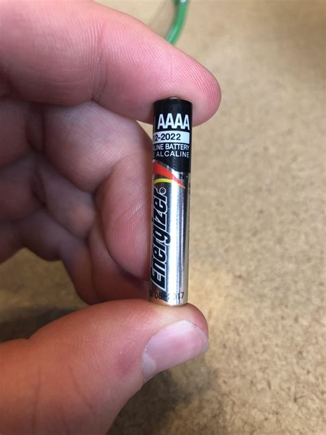 This quadruple A battery. AAAA : r/mildlyinteresting
