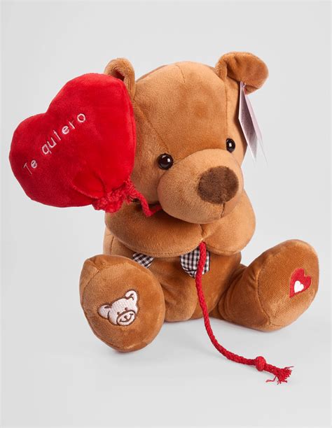Peluche de Oso con Corazón San Valentín (25cm)