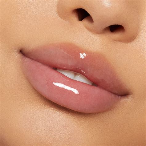 Clear Lip Gloss On Lips