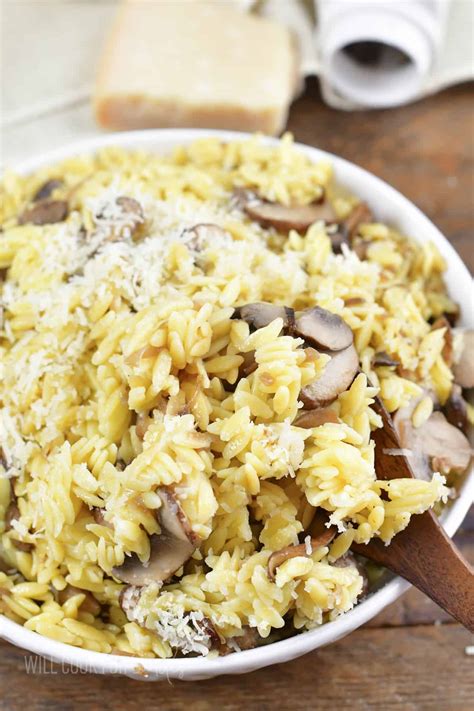 Parmesan Mushroom Orzo - Will Cook For Smiles
