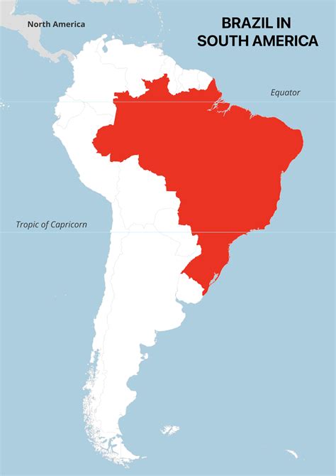 Brazil Located The Map Map Of Brazil Thong Thai Real