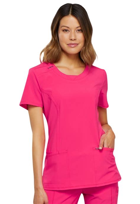 Women's Pink Scrub Tops at Ron Armstrong blog