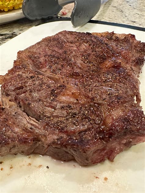 Cast iron fried rib eye with nothing but salt and pepper : r/FoodPorn