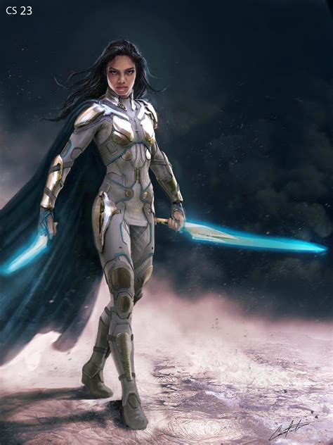 Thor Ragnarok: Valkyrie Concept Art - Created...
