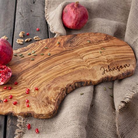 Olive Wood Live Edge Charcuterie Board - Forest Decor