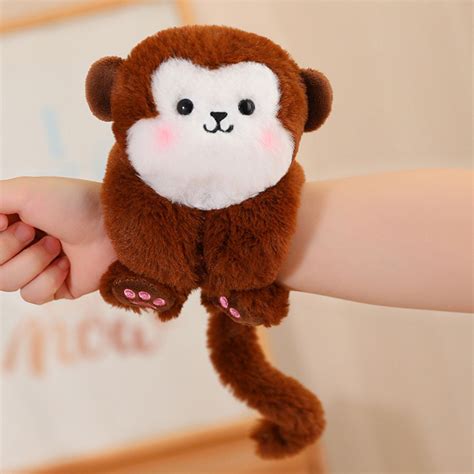 PATLOLLAV Plush Animal Toy Children's Bracelet,Slap Bracelet Stuffed ...