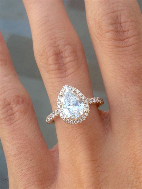 Teardrop Engagement Ring - Engagement Rings