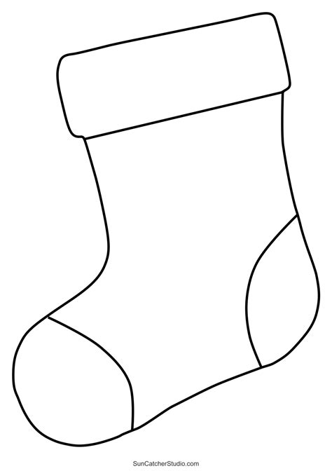Free Printable Christmas Stocking Ornament Pattern