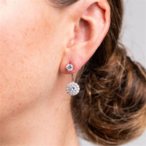 Front to Back Earrings – CZ by Kenneth Jay Lane
