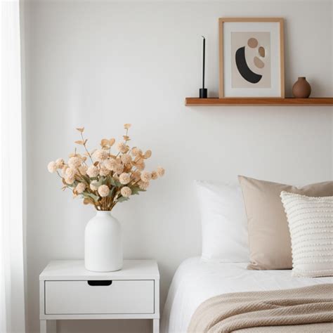 Primrue 10 Stems Beige Fake Silk Flowers With Eucalyptus - Faux Mums ...