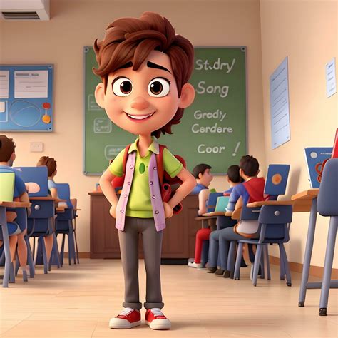 Student cartoon character ai generate 28782237 Stock Photo at Vecteezy
