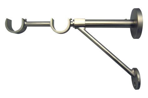 Support tringle à rideau Design, 28 mm nickel mat INSPIRE | Leroy Merlin