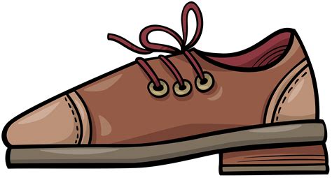 leather shoe object cartoon clip art 1915700 Vector Art at Vecteezy