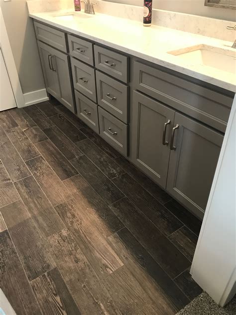 Gray Wood Look Tile Bathroom Floor at Seth Dickens blog