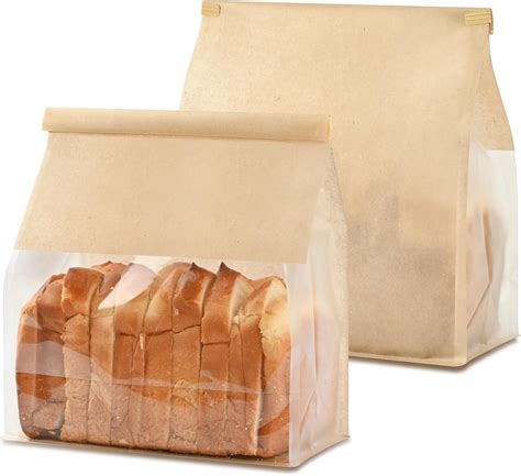 Amazon.com: Ohuimrt 50 PCS Paper Bread Bags for Homemade Breads, 11 x 8 ...
