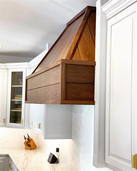 Black Walnut Range Hood - CZ Woodworking