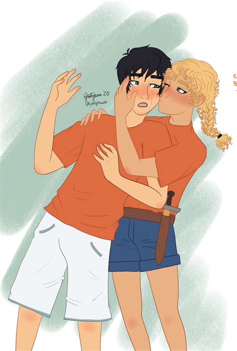 Percy Jackson Characters Percy And Annabeth Kissing