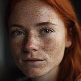 A women with redhead and freckles 23457651 Stock Photo at Vecteezy