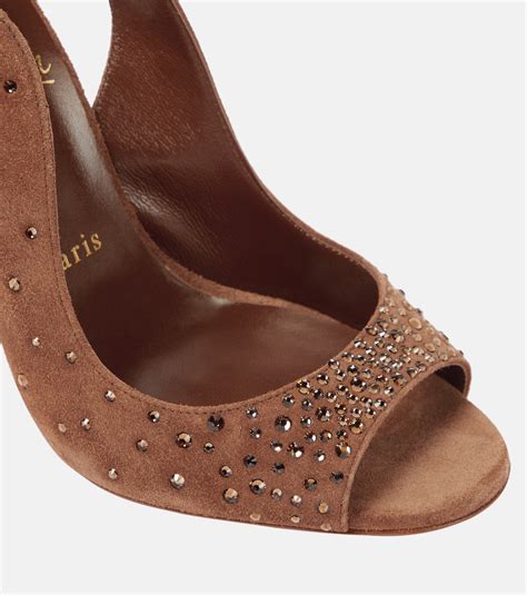 Nudes Degrachick suede sandals in brown - Christian Louboutin | Mytheresa