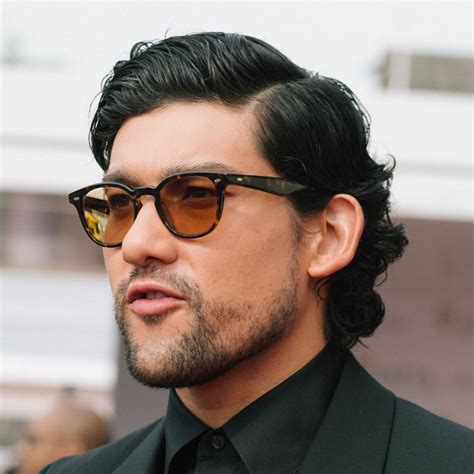 Mens Slicked Back Curly Hair