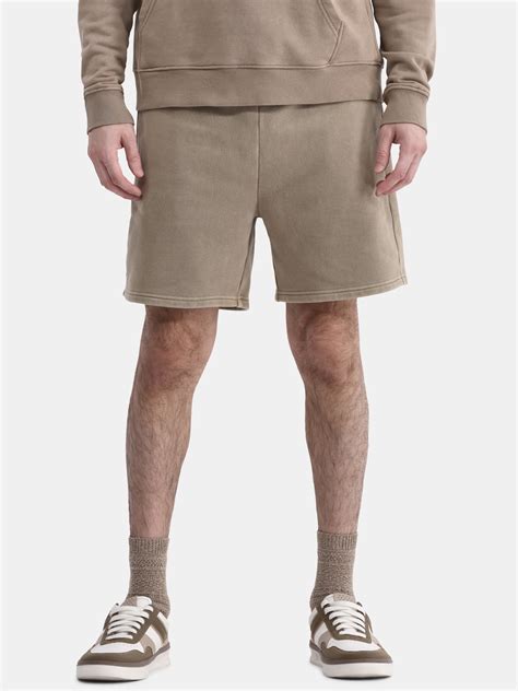 No Boundaries Soft Fleece Jogger Shorts, 6" Inseam, Men's and Big Men's ...