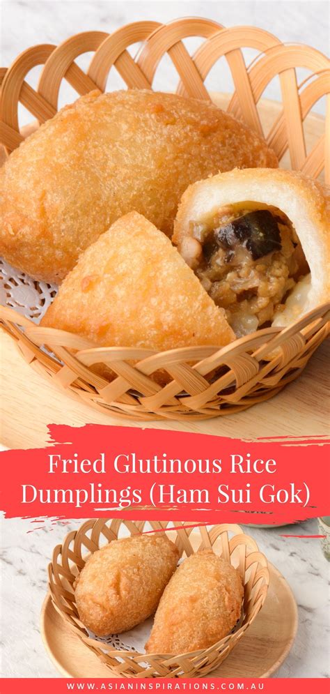 Fried Glutinous Rice Dumplings (Ham Sui Gok) | Asian Inspirations ...
