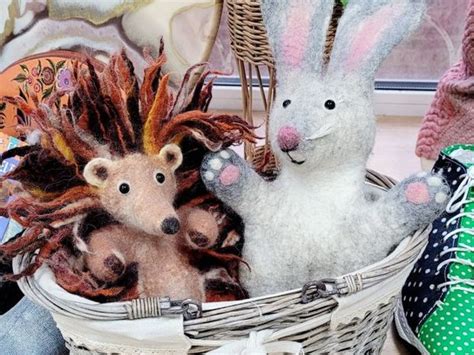Мокрое валяние игрушек и перчаточных кукол. Мастер-класс Елены ...