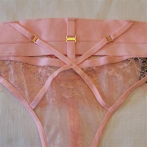Honey Birdette Belinda Pink Thong. Size Medium. ... - Depop
