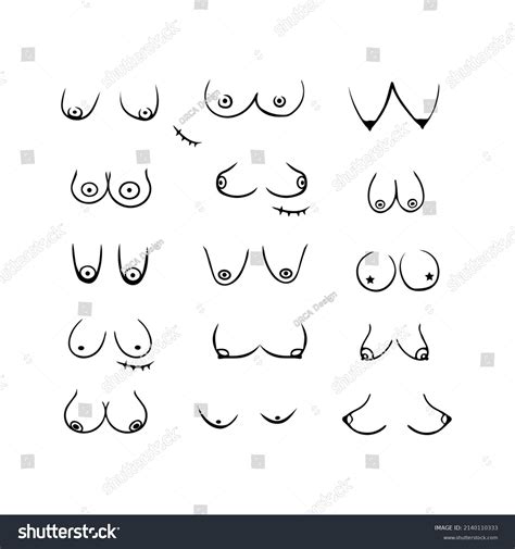 Types Womens Breasts Boobs Vector Design Stock Vector (Royalty Free ...