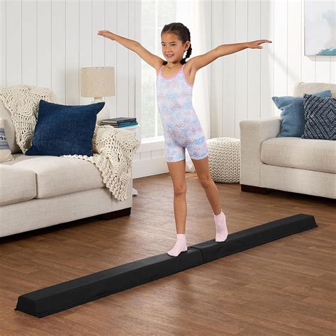 COCOKUN Gymnastics Balance Beam Foldable 8ft, Foam Gymnastic Beam ...