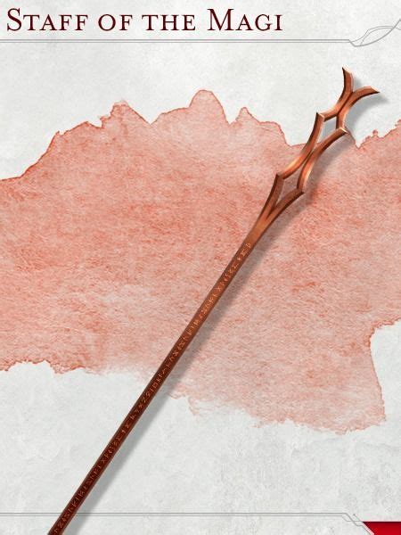 Staff of the Magi - Staff of the Magi: A long wooden staff, shod in ...