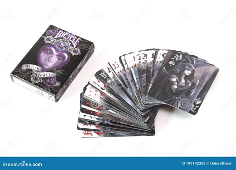 The Tuck Box and Cards in a Fan for a Deck of the Dark Hearts Cards ...