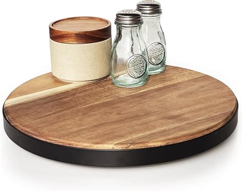 Amazon.com - WILDMOS 12" Wooden Lazy Susan Turntable,Lazy Susan ...