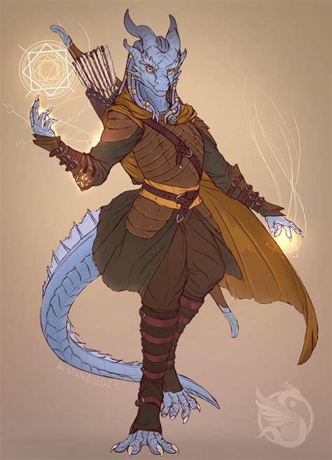 [Art] Jacobi, the Silver Dragonborn Celestial Warlock ready for ...