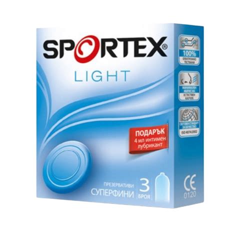 СПОРТЕКС ЛАЙТ презервативи x 3бр | SPORTEX LIGHT condoms x 3s ...