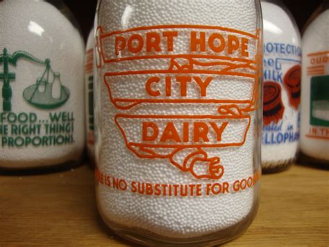PORT HOPE CITY DAIRY(CANADIAN) WAR SLOGAN PINT MILK BOTTLE | Collectors ...