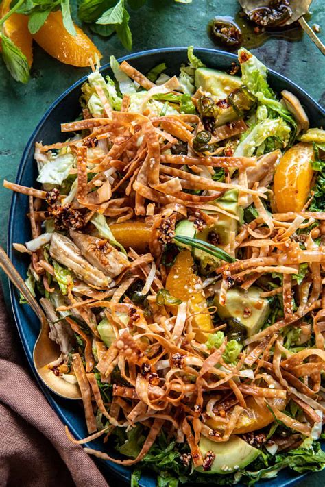 Sesame Ginger Orange Chicken Salad. - Half Baked Harvest