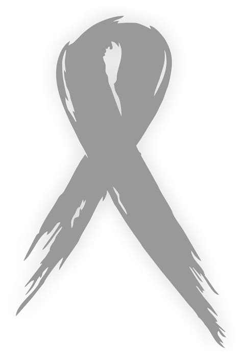 Brain Cancer Awareness Ribbon Decals | Gray Vinyl Bumper or Window ...